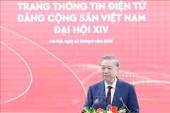 El secretario general del Partido Comunista de Vietnam, To Lam, interviene en la cita (Foto: VNA)