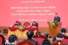 El inspector general del Gobierno, Doan Hong Phong, habla en la cita (Foto: VNA)