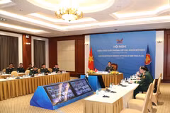El viceministro vietnamita de Defensa, coronel general Nguyen Truong Thang, participa en la cita. (Foto: qdnd.vn)