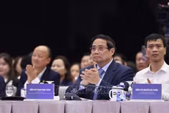 El primer ministro Pham Minh Chinh asiste a la sesión plenaria del Programa ViPEL 2025 (Foto: VNA)