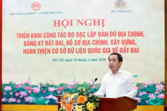 El ministro de Agricultura y Medio Ambiente de Vietnam, Tran Duc Thang, interviene en la cita (Foto: VietnamPlus)