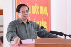 El primer ministro Pham Minh Chinh interviene en la cita (Foto: VNA)