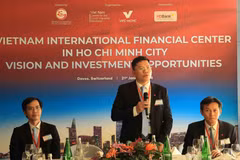Hoang Nguyen Dinh, vicepresidente del Comité Popular de Ciudad Ho Chi Minh, interviene en una reunión (Foto: VNA)