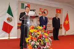 El embajador de Vietnam en México, Nguyen Van Hai, interviene en la cita (Foto: VNA)