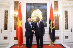 El presidente vietnamita, Luong Cuong (izquierda), y su angoleño, João Manuel Gonçalves Lourenço (Foto: VNA)