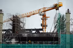 Construcción de un proyecto de infraestructura técnica para APEC 2027 en la Zona Especial de Phu Quoc, provincia de An Giang. (Foto: VNA)