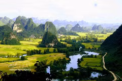 Valle de Ngoc Con, comuna de Dinh Phong, provincia de Cao Bang. (Foto: VNA)