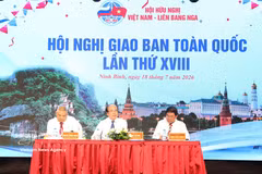 La 18ª conferencia nacional de la Asociación de Amistad Vietnam-Rusia se celebró en la provincia de Ninh Binh el 18 de julio de 2026. (Foto: VNA)