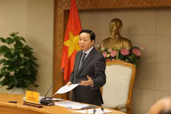 El viceprimer ministro Tran Hong Ha interviene en la cita (Foto: VNA)