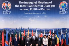 La delegación del Partido Comunista de Vietnam participa en el primer Diálogo Intercontinental de Partidos Políticos en Seúl, del 6 al 9 de septiembre. (Foto: daibieunhandan.vn)