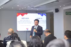 El vicepresidente de la Asamblea Nacional de Vietnam, Nguyen Hong Dien, responde a las preguntas de los delegados. (Foto: VNA)