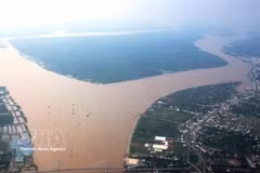 Un tramo del río Mekong (Foto: VNA)