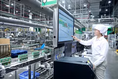En la fábrica de Nestlé Vietnam, en la provincia de Hung Yen. (Foto: VNA)