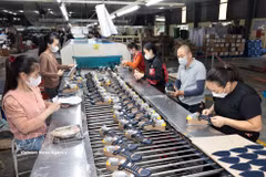 El cuero y el calzado son una de las principales industrias de exportación de Vietnam. (Foto: VNA)