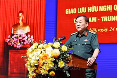 El viceministro de Defensa de Vietnam, coronel general Hoang Xuan Chien, interviene en la cita (Foto: VNA)