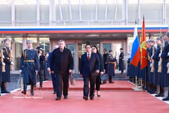 Acto de despedida al primer ministro de Vietnam, Pham Minh Chinh, en el Aeropuerto Vnukovo 2, en Moscú (Foto: VNA)