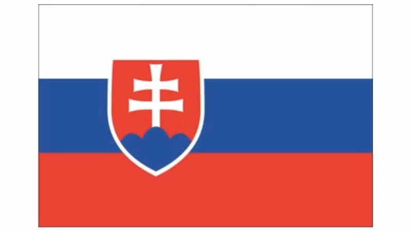 Bandera de Eslovaquia (Foto: Nhan Dan)