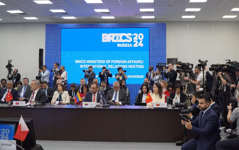 La vicecanciller vietnamita Nguyen Minh Hang asiste al Diálogo BRICS con países en desarrollo en Rusia. (Fuente: VNA)