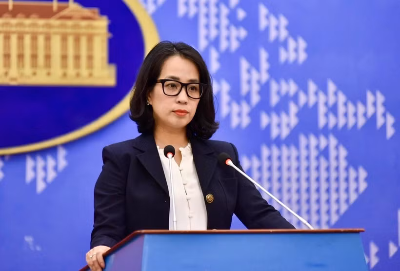 La portavoz del Ministerio de Relaciones Exteriores de Vietnam, Pham Thu Hang. (Foto: VNA)