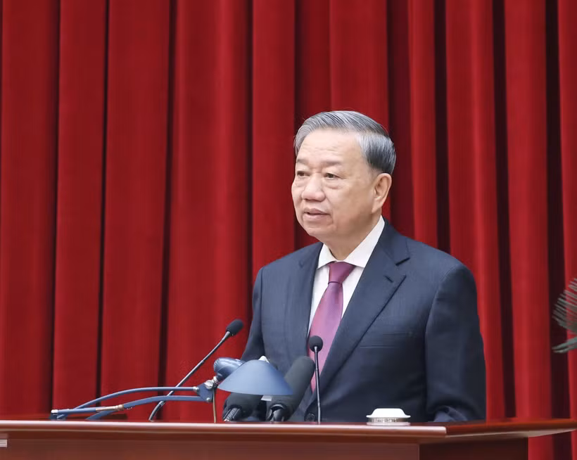 El secretario general del Partido Comunista de Vietnam, To Lam. (Fuente: VNA)