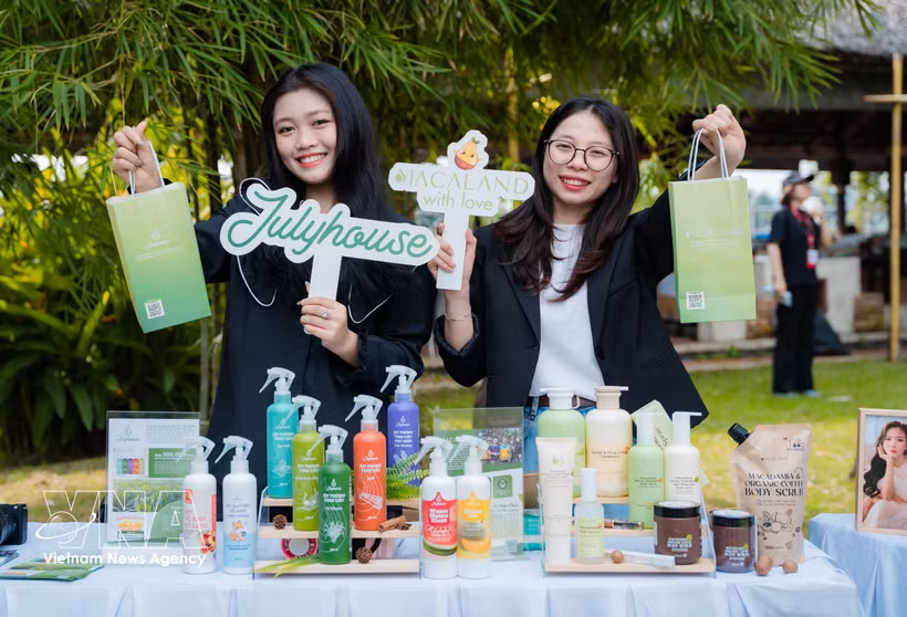Evento de ventas en directo organizado por una empresa en Ciudad Ho Chi Minh. (Fuente: VNA)