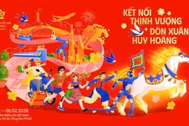 La Feria de Primavera 2026 se celebrará entre el 2 y el 13 de febrero en el Centro de Exposiciones de Vietnam, en Hanoi. (Foto: VNA)