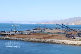 El Puerto Internacional Trung Nam Ca Na (provincia de Khanh Hoa) impulsa la cadena logística regional. (Foto: VNA)