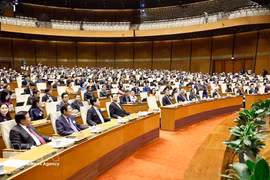 El segundo período de sesiones de la Asamblea Nacional (AN) de la XVI Legislatura comienza en Hanoi. Foto: VNA