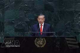 El secretario general y presidente To Lam interviene en el Debate General de Alto Nivel del 81º período de sesiones de la Asamblea General de la ONU. (Foto: VNA)