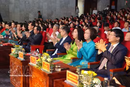 Delegados en la ceremonia de entrega de premios. (Foto: VNA)