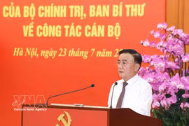 El miembro del Buró Político y permanente del Secretariado del Comité Central del Partido Comunista de Vietnam, Tran Cam Tu, en el evento. (Foto: VNA)