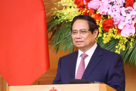 El primer ministro de Vietnam, Pham Minh Chinh, en la reunión (Foto: VNA)