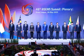 Los líderes en la 46 Cumbre de la ASEAN. (Foto: VNA)