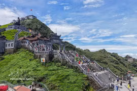 Vista del complejo espiritual Sun World Fansipan Legend.(Foto: VNA)