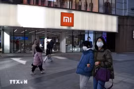 Un establecimiento de Xiaomi en Beijing, China, el 15 de enero de 2021. (Foto: AFP/VNA)
