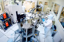 Un laboratorio de investigación en nanotecnología de la Universidad Nacional de Vietnam en Ciudad Ho Chi Minh. (Foto: VNA)