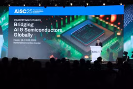 La Conferencia de Inteligencia Artificial y Semiconductores (AISC 2025), inaugurada en Hanoi el 12 de marzo. (Foto: Vietnam+)