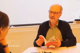 Bert De Belder, responsable de Relaciones Internacionales del Partido del Trabajo de Bélgica (PTB). Foto: VNA