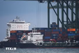 Puerto de carga Pasir Panjang en Singapur. (Fuente: Xinhua/VNA)