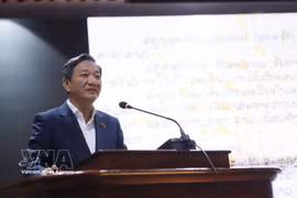 El embajador de Vietnam en Laos, Nguyen Minh Tam, en la cita. (Foto: VNA)