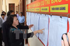 Dirigentes vietnamitas realizan supervisión preelectoral