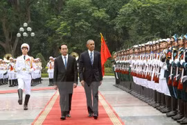 Presidente vietnamita recibe a Barack Obama en Hanoi