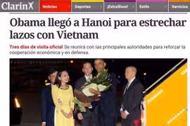 Medios de comunicación argentinos resaltan actividades de Obama en Hanoi