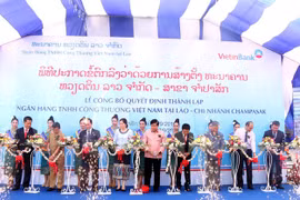 Vietinbank Laos abre sucursal en Champasak