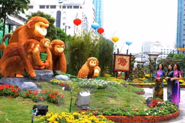 Calle de flores en Ciudad Ho Chi Minh da bienvenida al Año Nuevo Lunar