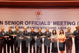 En Laos Reunión de altos funcionarios de ASEAN