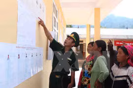 Realizan votaciones tempranas en comunas fronterizas de Lai Chau