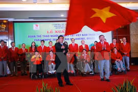 Atletas vietnamitas parten para Juegos Paralímpicos Rio 2016