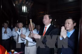 Presidente vietnamita inaugura Festival tradicional de Truong Yen