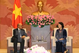 Presidenta del Parlamento de Vietnam recibe al embajador de Cuba